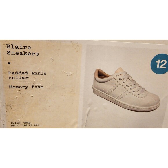 WOMENS Sz 12 Blair Fashion Sneakers GRAY Memory Foam Athletic Tennis Shoes NEW - Picture 7 of 11